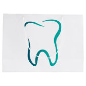 歯科 歯 歯医学 医療 画像 ラージペーパーバッグ (裏面)