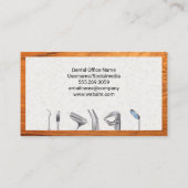 歯科 清潔 ツール | 歯科医学 名刺 (裏面)