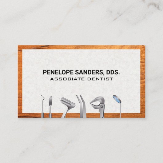 歯科 清潔 ツール | 歯科医学 名刺 (正面)
