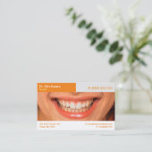 歯科 |美しいスマイル 名刺 (スタンド正面)