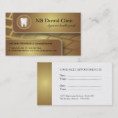 歯科/Dentist大将の名刺 予約カード (正面/裏面)