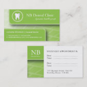 歯科/Dentist大将の名刺 予約カード (正面/裏面)