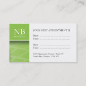 歯科/Dentist大将の名刺 予約カード (裏面)