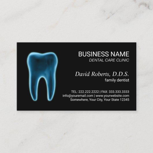 歯科X線歯科診療所アポイントメント 予約カード (正面)