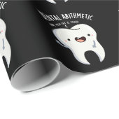 歯算術おもしろい歯プンダークBG ラッピングペーパー (ロールコーナー)