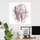 歯絵画の。歯医者さん歯科。贈り物/献身 ポスター (ホームオフィス)