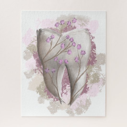 歯絵画の。歯医者、歯科、歯科。プレゼント. ジグソーパズル (縦)