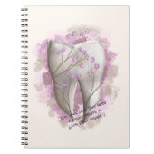 歯絵画の。歯科医師、歯科助手テンプレート ノートブック (正面)