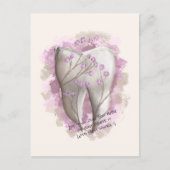 歯絵画の。歯科医師、歯科助手テンプレート ポストカード (正面)