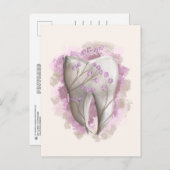 歯絵画の。歯科医師、歯科助手テンプレート ポストカード (正面/裏面)