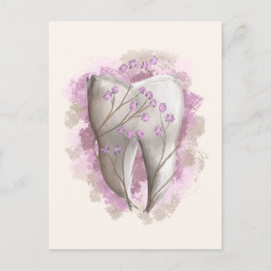 歯絵画の。歯科医師、歯科助手テンプレート ポストカード (正面)