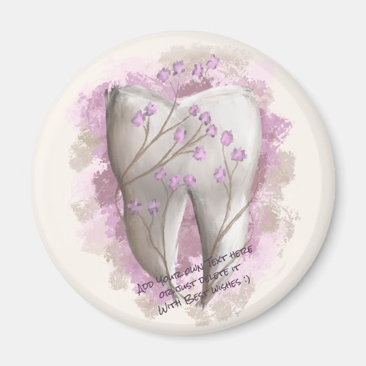 歯絵画の。歯科医師、歯科助手テンプレート マグネット (正面)