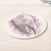 歯絵画の。歯科医師、歯科助手テンプレート ラウンドペーパーコースター (アングル)