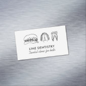 歯美白歯科クリニック基本歯科医 マグネット名刺 (インサイチュ)