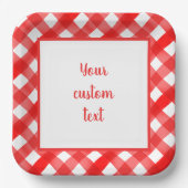 歯肉カスタム赤と白検査 ペーパープレート (正面)