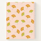 歯肉離れパターン（の模様が）ある渦巻き手帳 ノートブック (裏面)