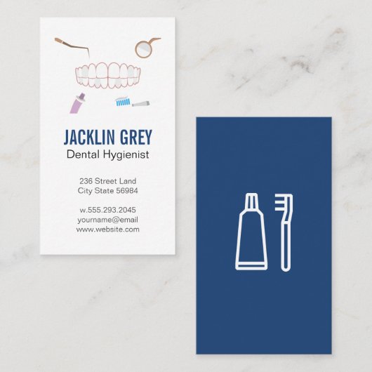 歯茎 |歯科ツール 名刺 (正面/裏面)