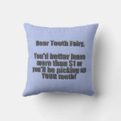 歯親愛の妖精 クッション (裏面)