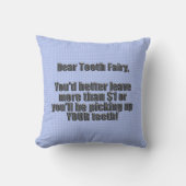 歯親愛の妖精 クッション (正面)