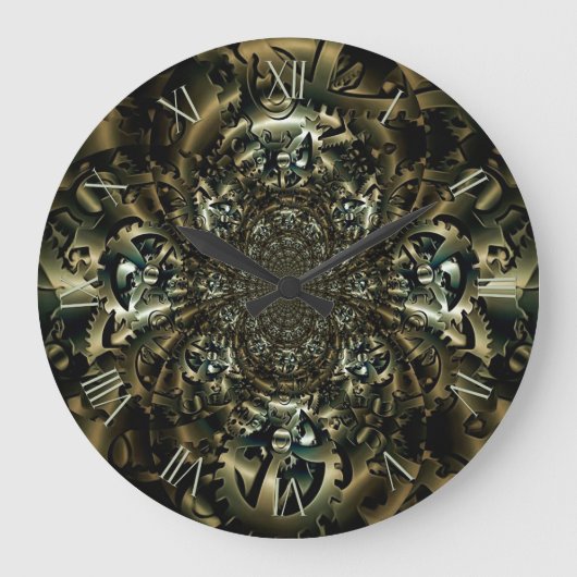 歯車機構 ラージ壁時計 (正面)