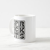 歯車、車輪の一部 コーヒーマグカップ (正面左)
