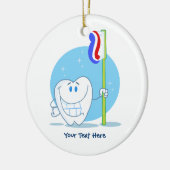 歯(カスタマイズ可能な) セラミックオーナメント (左)