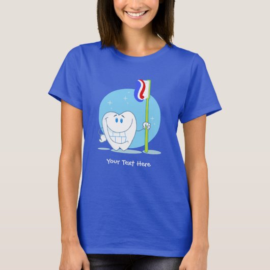 歯(カスタマイズ可能な) Tシャツ (正面)