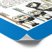 歯:子供の歯磨き歌1922年頃 ポスター (角)