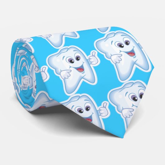 歯-幸せな歯 ネクタイ (ロール)