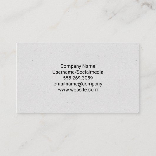 歯 | 歯科医 名刺 (裏面)