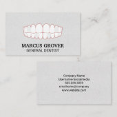 歯 | 歯科医 名刺 (正面/裏面)