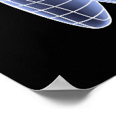 歯、臼歯のコンピュータのアートワーク ポスター (角)