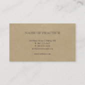 歯 |金ゴールドとシルバーエレガントデンタル 名刺 (裏面)