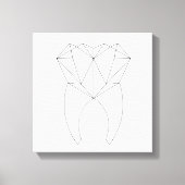 歯(Geo Tooth) キャンバスプリント (正面)