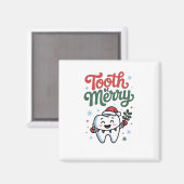 歯Be歯科メリー歯科医クリスマスクリスマス マグネット (正面/裏面)