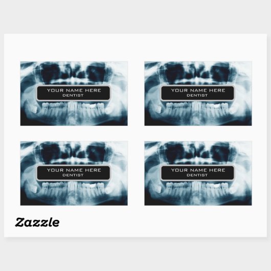 歯X線 長方形シール (シート)