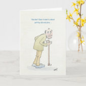 歳おもしろいの誕生日カード。 カード (黄色い花)