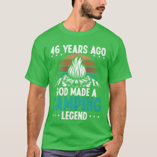 歳のキャンピングレジェンドスカウトの誕生日キャンパー兄弟 Tシャツ