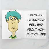 歳は誕生日おもしろい カード (内部)