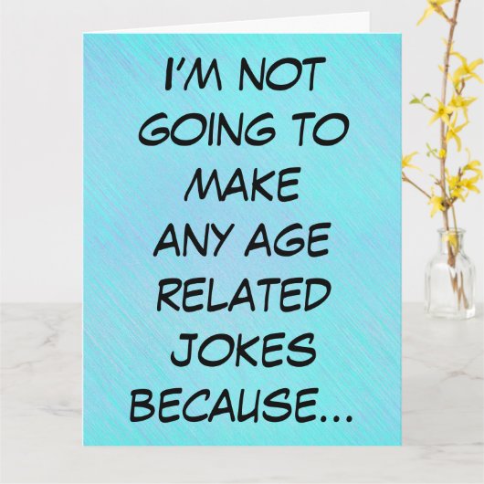 歳は誕生日おもしろい カード (黄色い花)