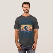 歳をとってもスキーをやめない vintage tシャツ (正面フル)