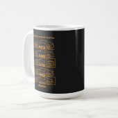 歴代スープラのシルエットオリジナルデザイン コーヒーマグカップ (正面左)