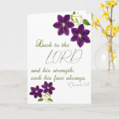 歴代誌1611紫の主のフローラ カード (黄色い花)