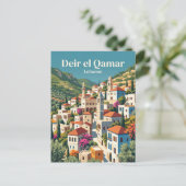 歴史ある村 レバノン デイル・エル・カマール ポストカード (スタンド正面)