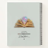 歴史ある植物花スケッチ ノートブック (裏面)