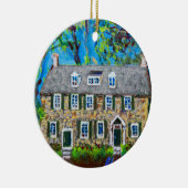 歴史ある郵便局を描いたセラミックオーナメント セラミックオーナメント (右)