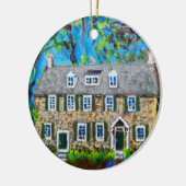 歴史ある郵便局を描いたセラミックオーナメント セラミックオーナメント (左)