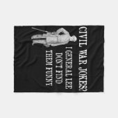 歴史おもしろいの内戦デザインBuff & Hist フリースブランケット (正面(横))