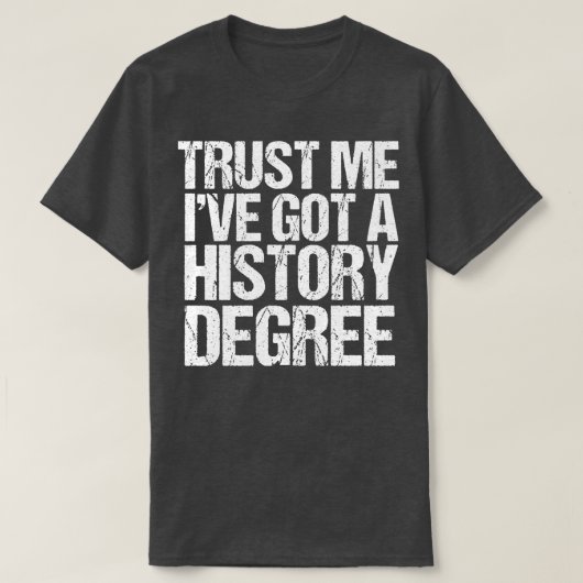 歴史おもしろいの専攻の卒業 Tシャツ (デザイン正面)