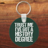 歴史おもしろい卒業歴史学者学位引用文 キーホルダー (裏面)
